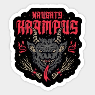 Naughty Krampus Sticker